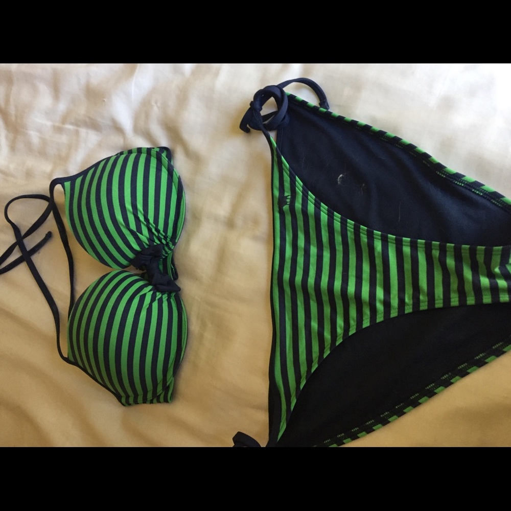 Striped bikini